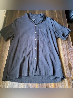 Cotton On Button Up Shirt Black